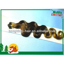 high quality two tone ombre body wave nano ring hair extension